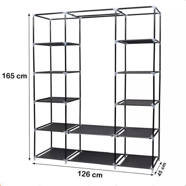 Guarda Roupa Dobrável Organizador De Roupas